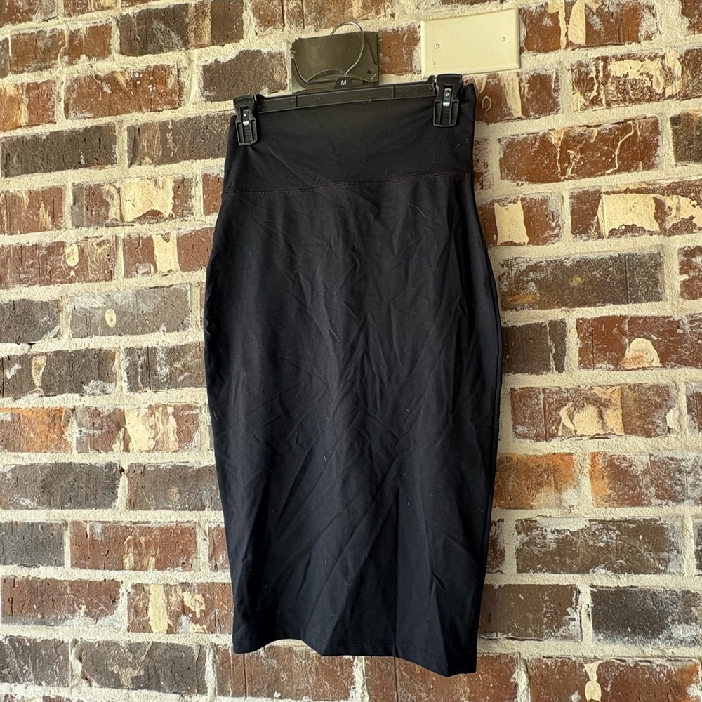 Bebe Black Midi Pencil Skirt for Cocktail